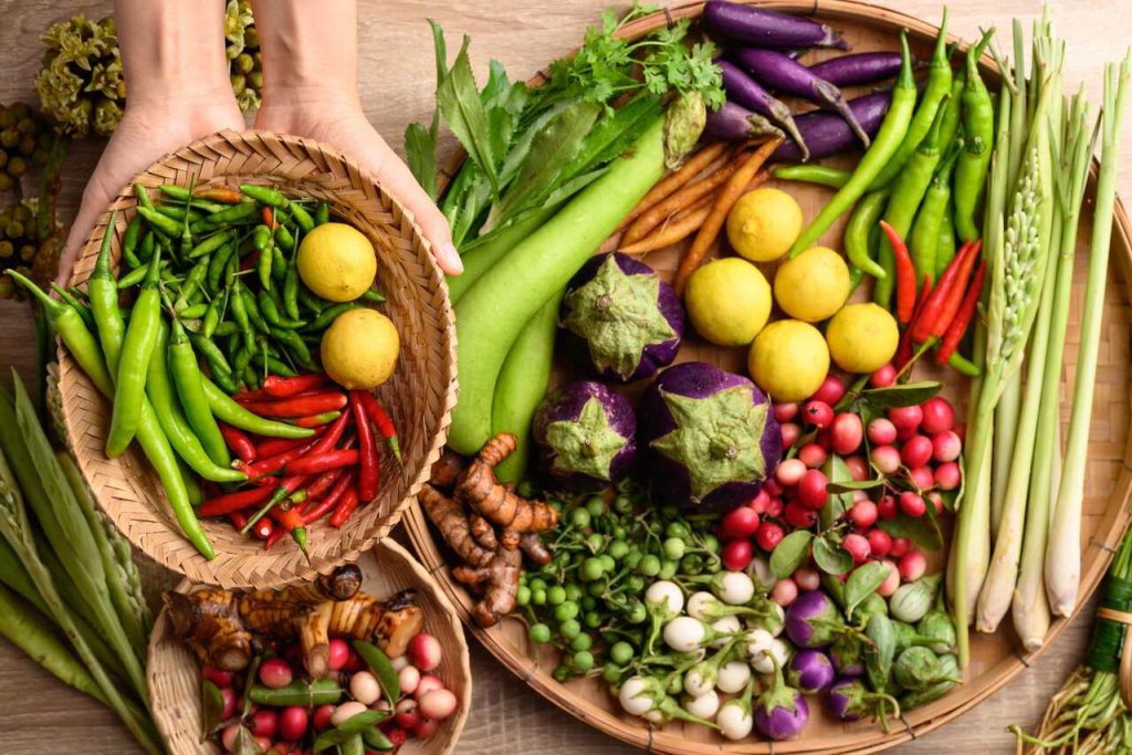 A view of Thai Vegetables