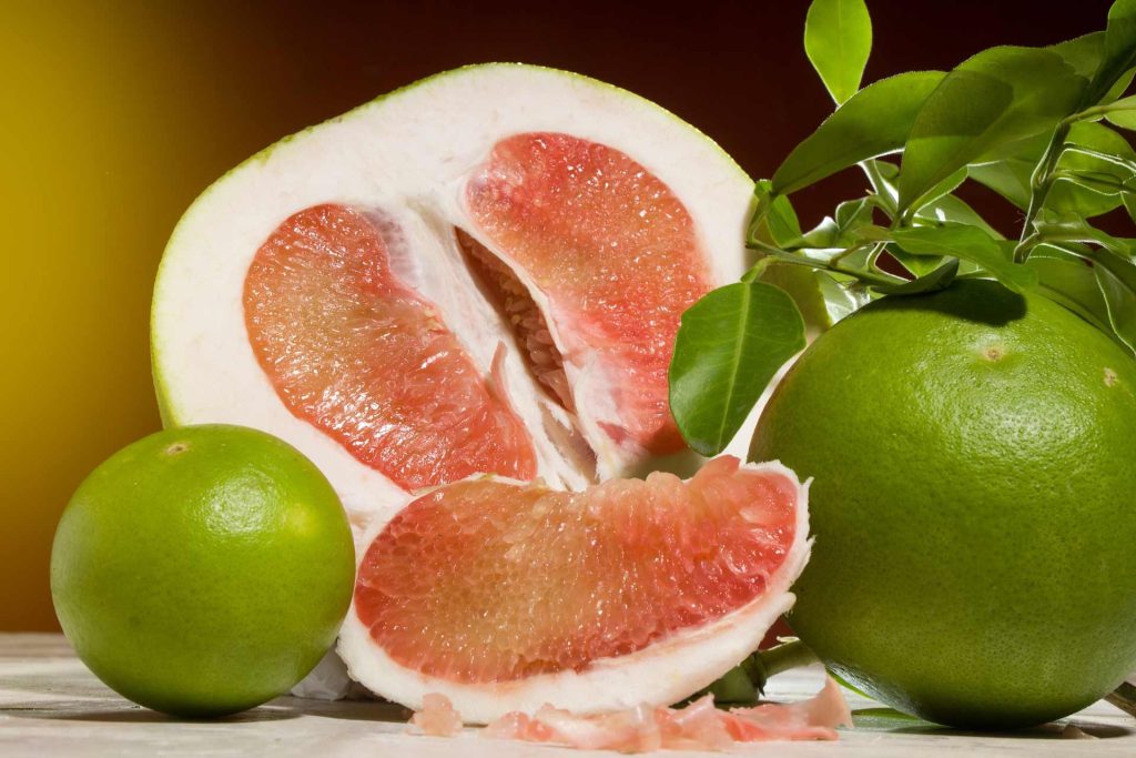 Pomelos are a good fortune fruit.